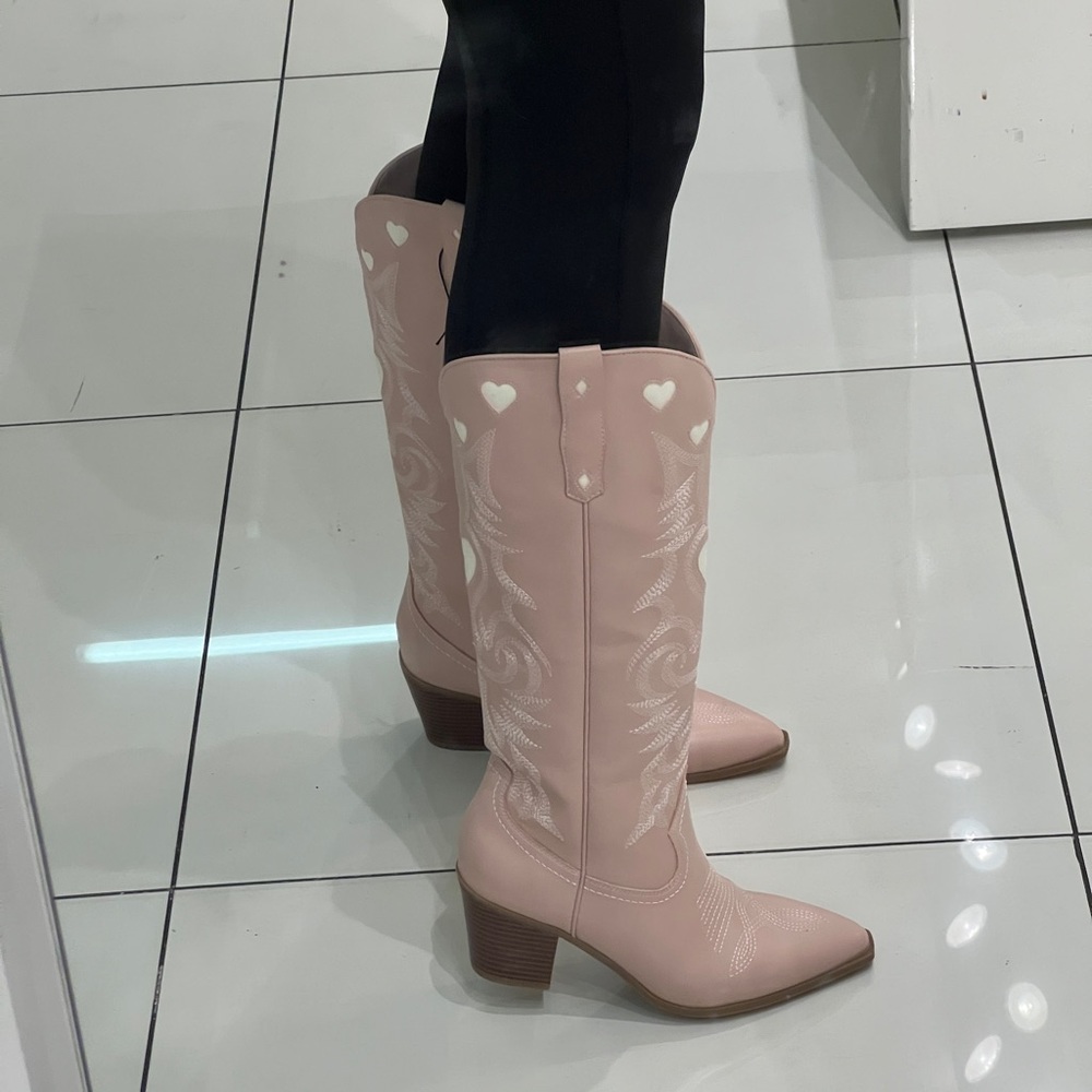 Women's Pink Western Boots